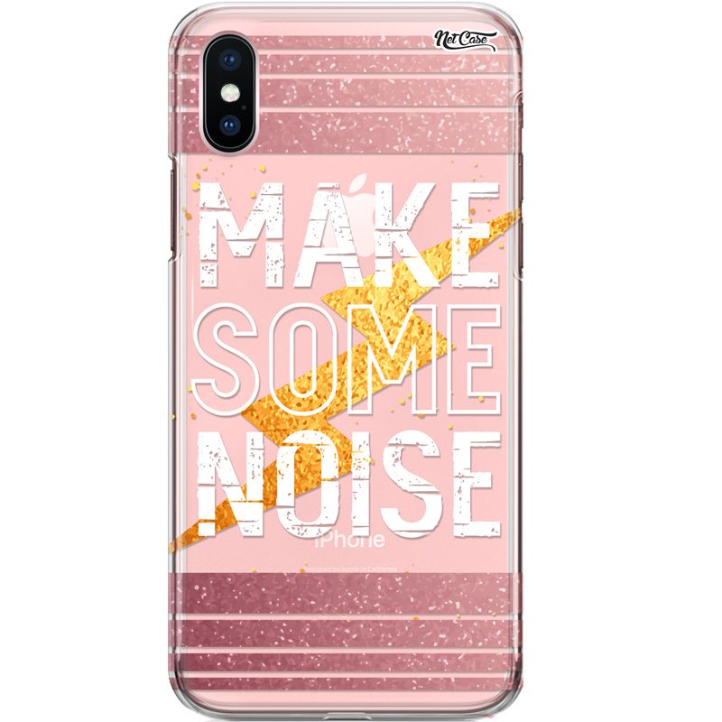 Capa Silicone NetCase Transparente Make Some Noise
