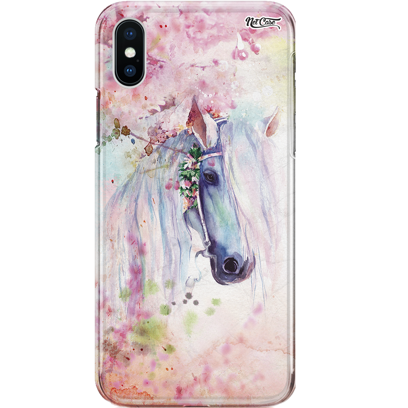 Capa Silicone NetCase Chapada Aquarela Unicórnio