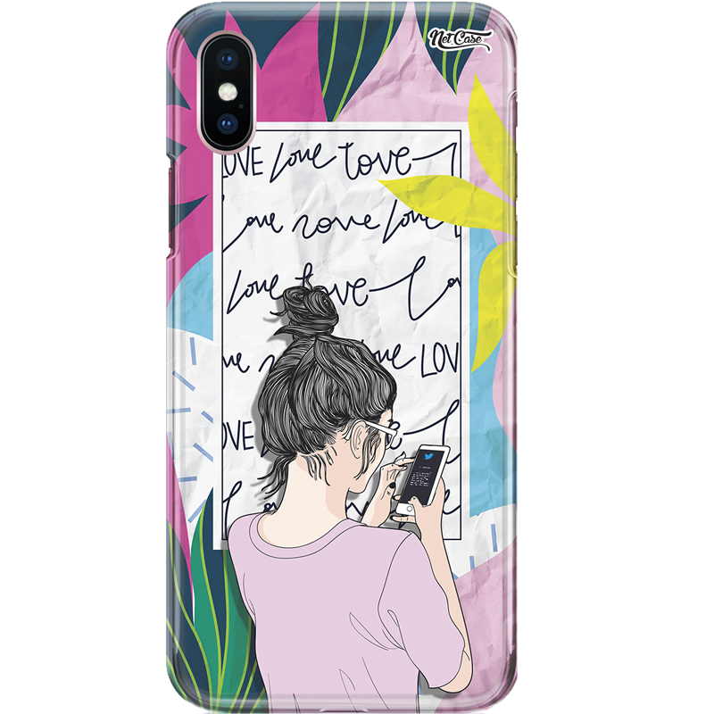 Capa Silicone NetCase Chapada Twitter Love Forms