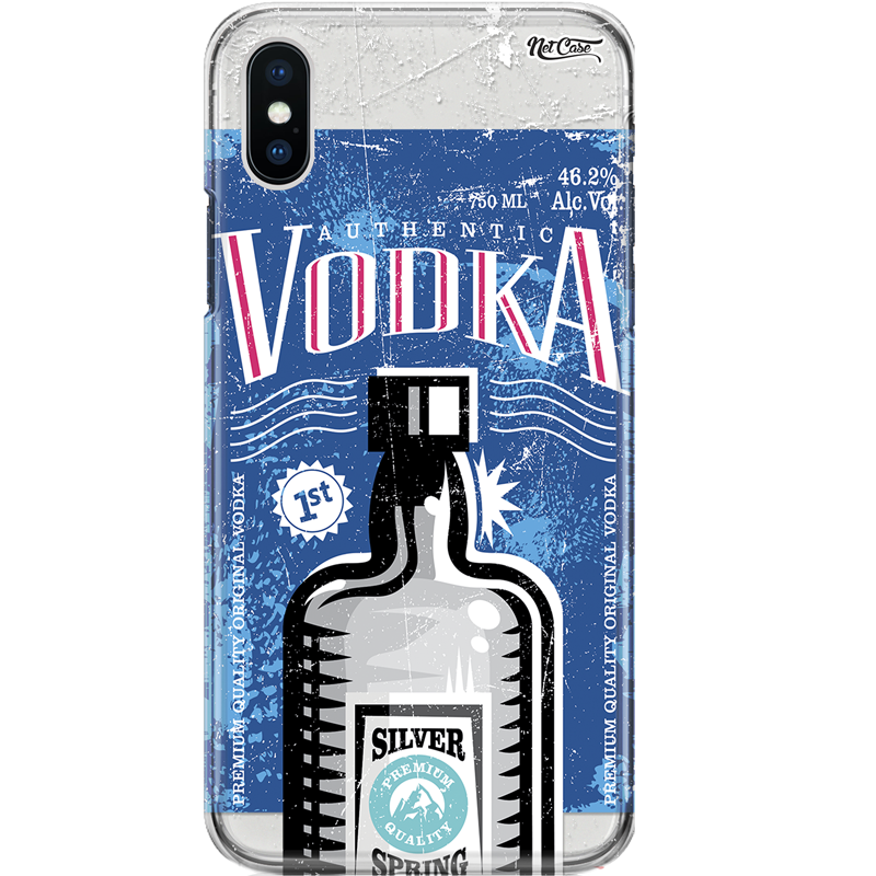 Capa Silicone NetCase Transparente Authentic Vodka