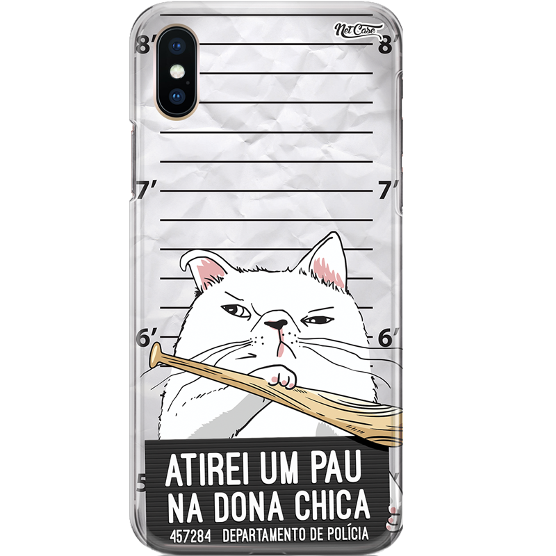 Capa Silicone NetCase Chapada Atirei Um Pau na Dona Chica