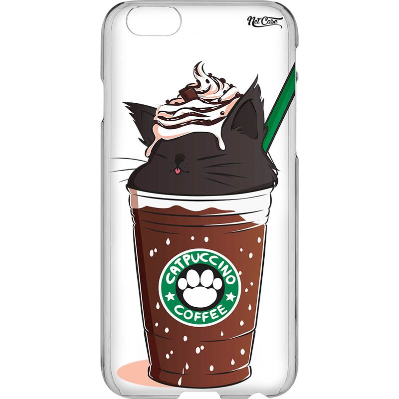 Capa Silicone NetCase Vazada Catpuccino Chocolate