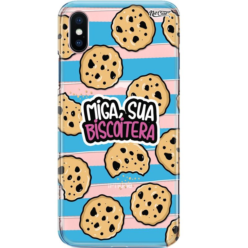 Capa Silicone NetCase Transparente Miga, Sua Biscoitera