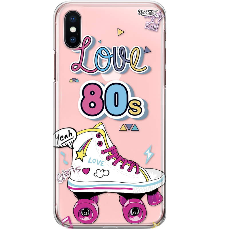 Capa Silicone NetCase Transparente Love 80s