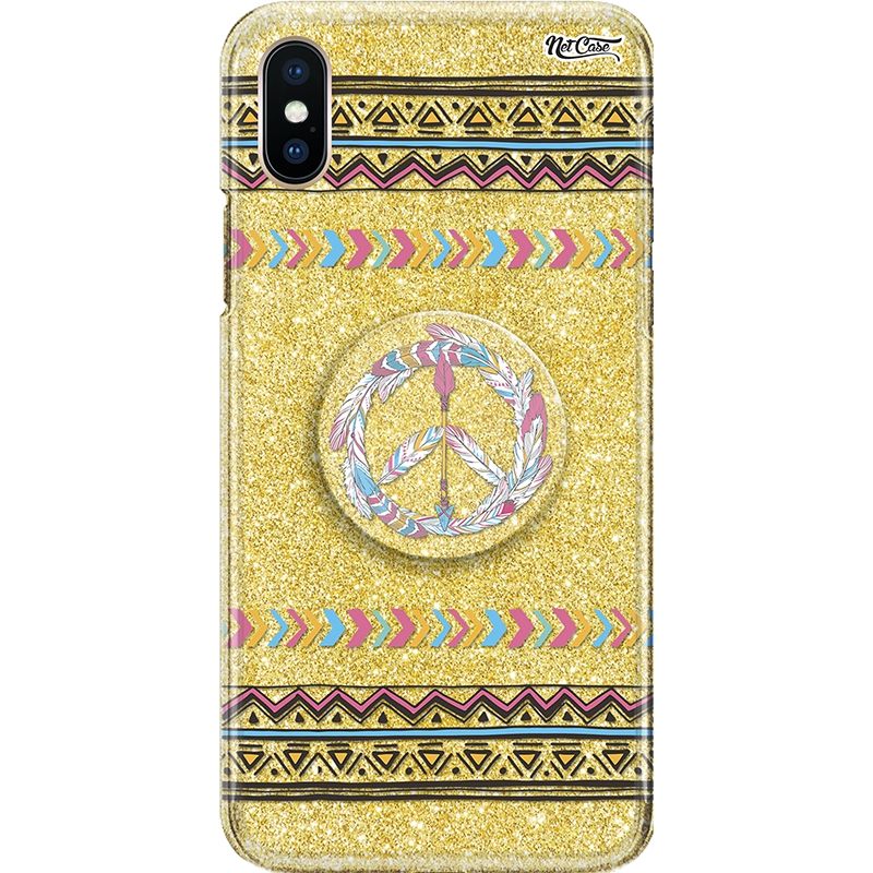 Capa Netcase Glitter + Pop 3in1 Dourado - Étnica Flecha