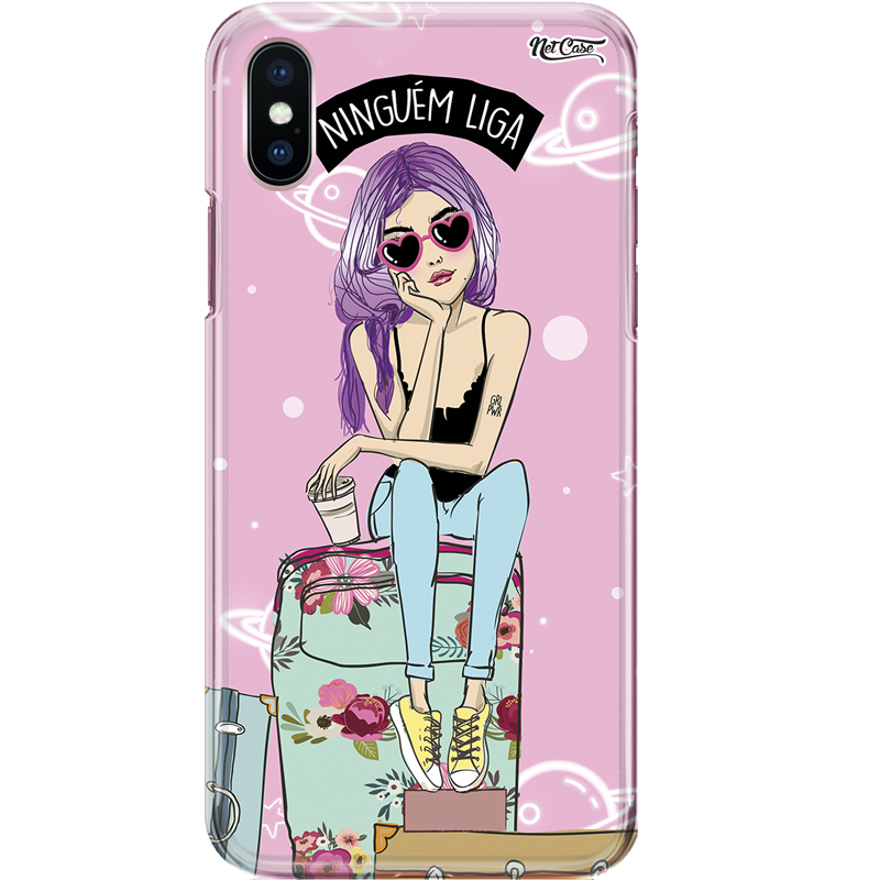Capa Silicone NetCase Chapada Tourist Girl: Ninguém Liga