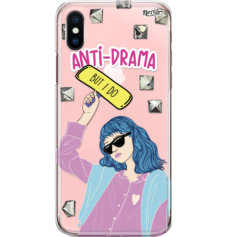 Capa Silicone NetCase Transparente Anti-Drama: But I Do