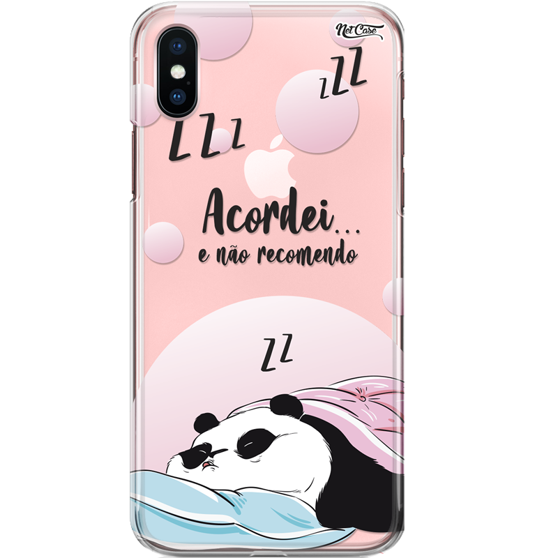 Capa Silicone NetCase Transparente Acordei... E Não Recomendo