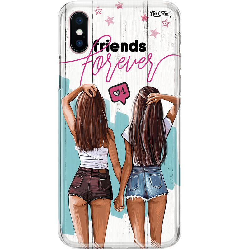 Capa Silicone NetCase Chapada Madeira Girls: Friends Forever