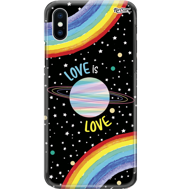 Capa Silicone NetCase Chapada Universo Arco Íris Love is Love