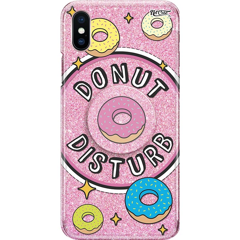 Capa Netcase Glitter + Pop 3in1 Rosa - Donut Disturb