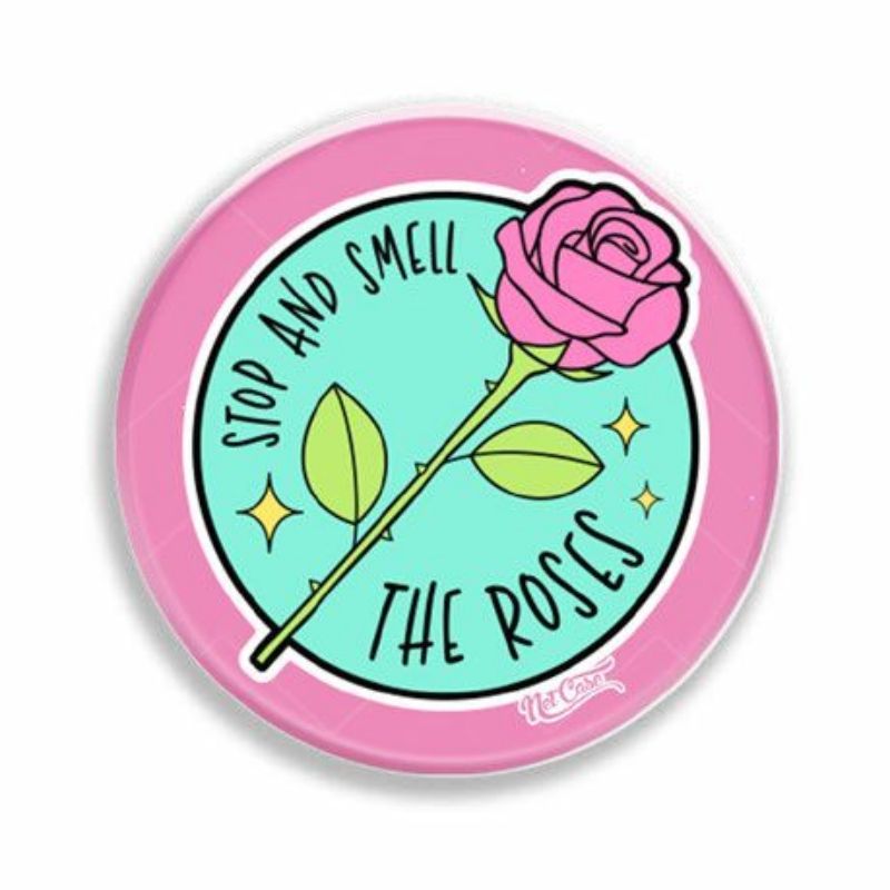 Suporte Pop Socket Netcase - Stop and Smell the Roses