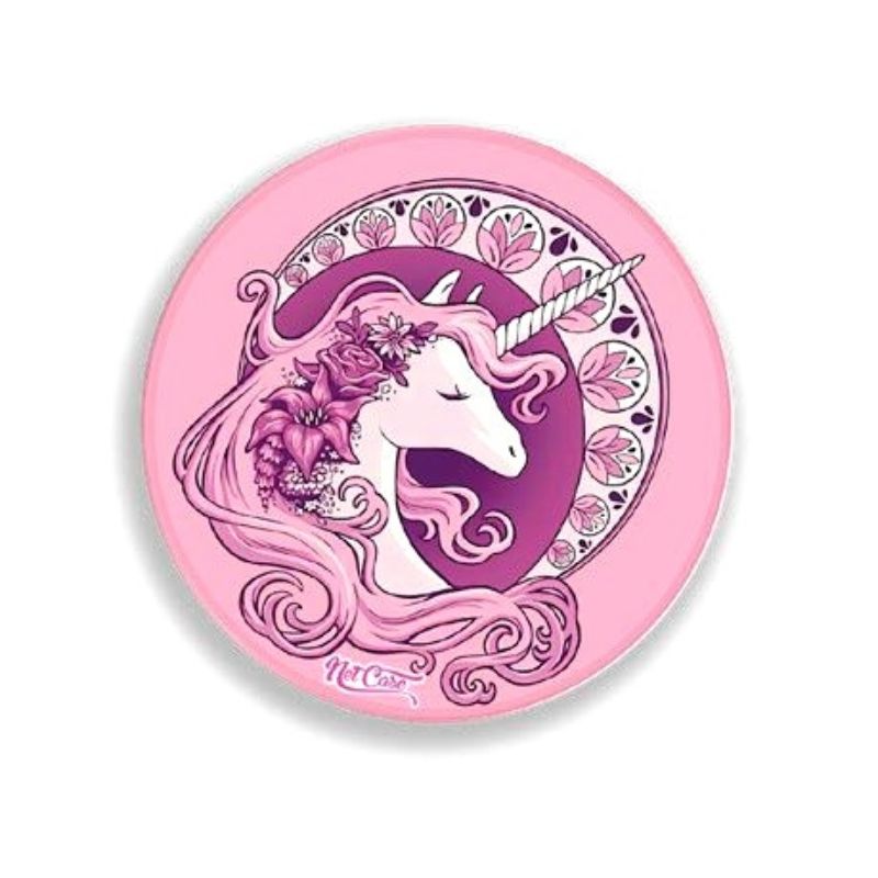 Suporte Pop Socket Netcase - Unicórnio Flores Rosa