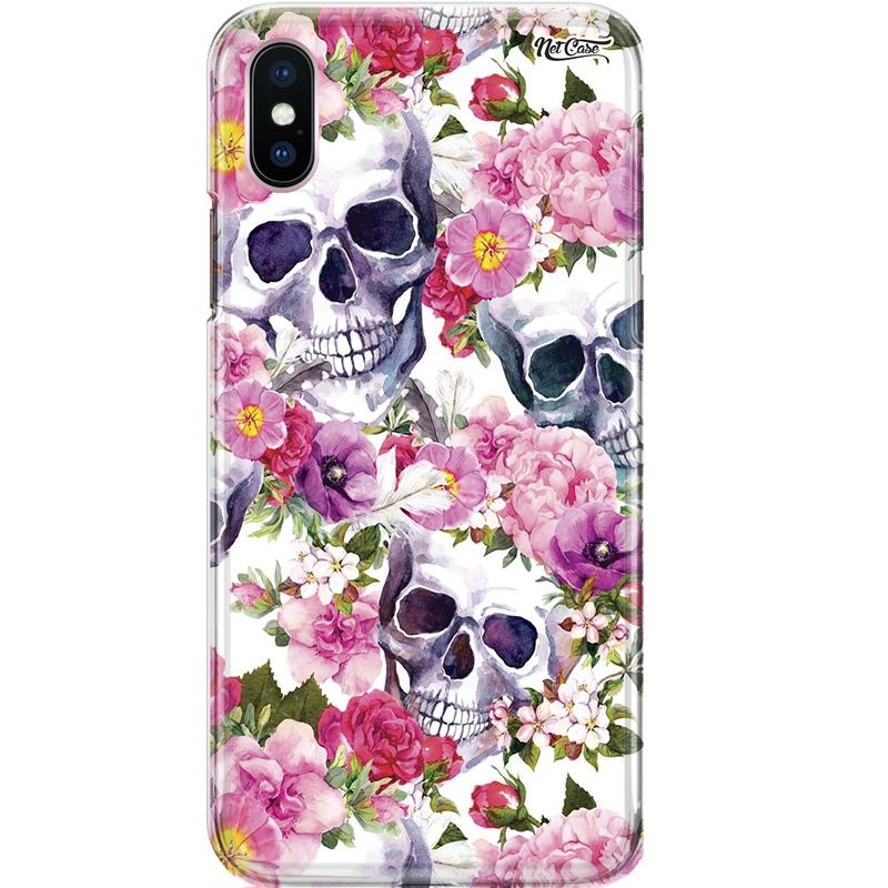 Capa Silicone NetCase Chapada Flowery Skull