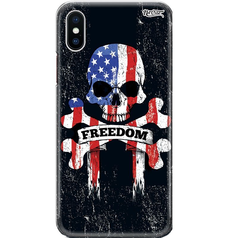 Capa Silicone NetCase Chapada American Skull: Freedom
