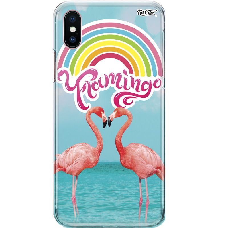 Capa Silicone NetCase Chapada Arco Íris Flamingo