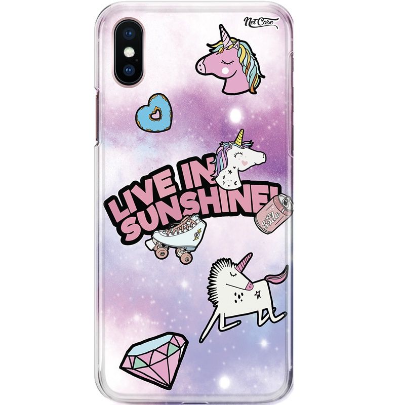 Capa Silicone NetCase Chapada Unicórnio: Live in Sunshine