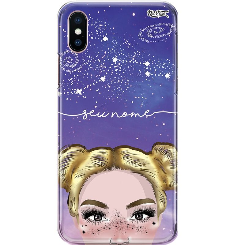 Capa Silicone NetCase Chapada Nome Blonde Girl's Skin of Constellations