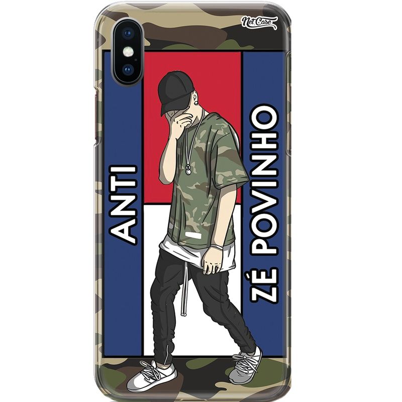 Capa Silicone NetCase Chapada Camuflada Anti Zé Povinho