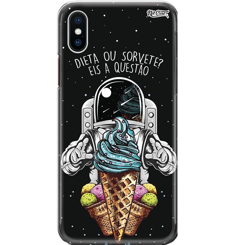 Capa Silicone NetCase Chapada Dieta ou Sorvete? Eis a Questão