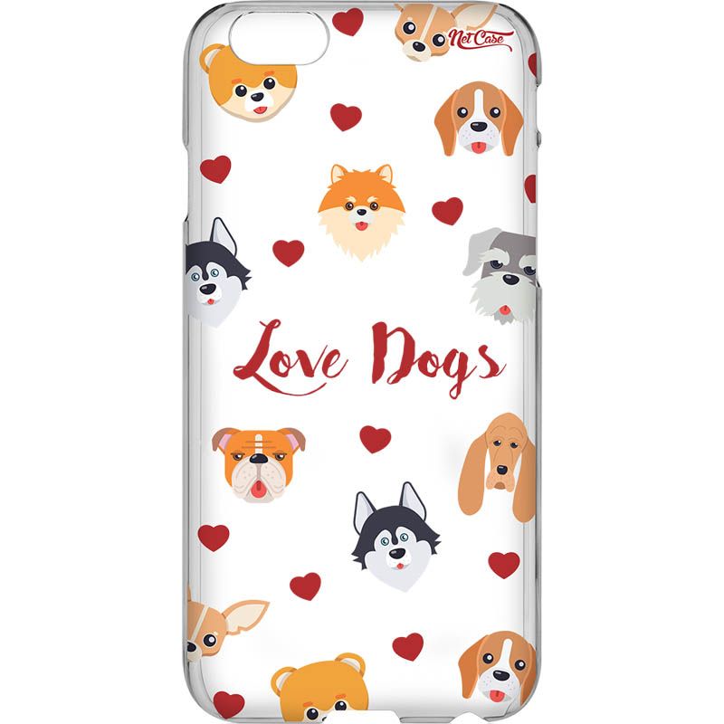 Capa Silicone NetCase Vazada Love Dogs