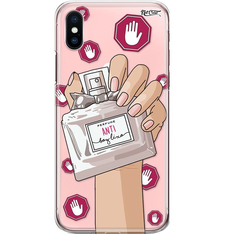 Capa Silicone NetCase Transparente Perfume: Anti Boy Lixo