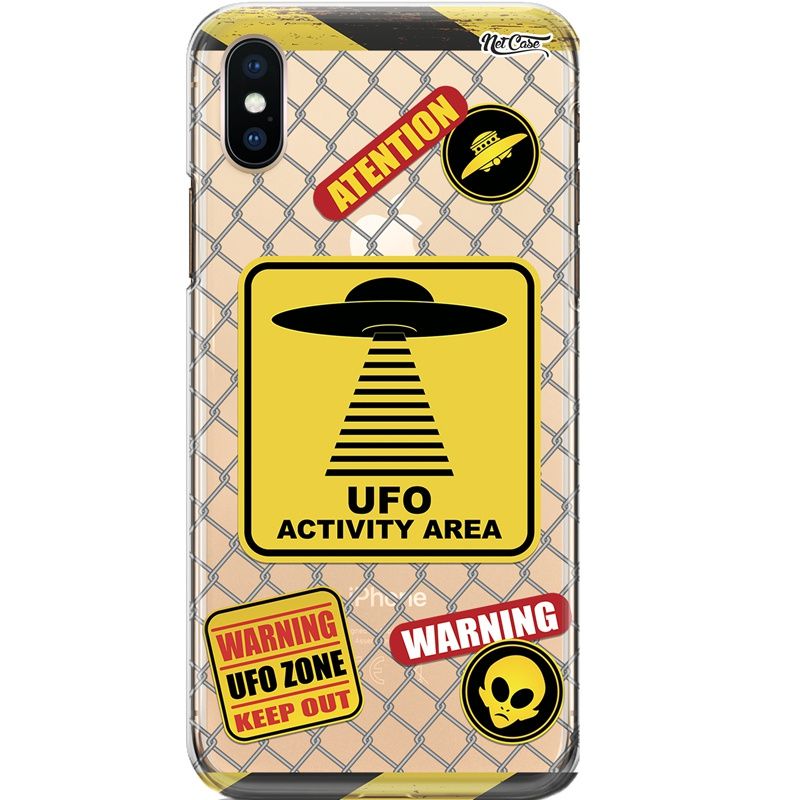 Capa Silicone NetCase Transparente Atention: UFO Activity Area