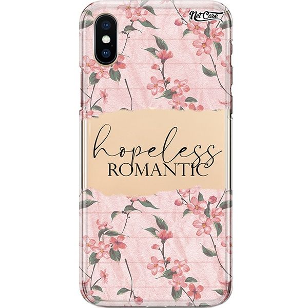 Capa Silicone NetCase Transparente Floral Hopeless Romantic