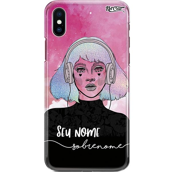 Capa Silicone NetCase Chapada Nome Colorful Girl 