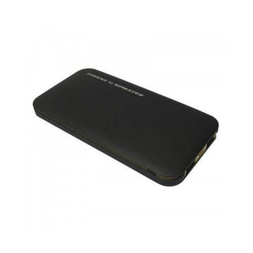 Bateria Extra Portátil Universal Power Bank Slim Kimaster Dual Usb - PN168 - 8000mAh - Preto