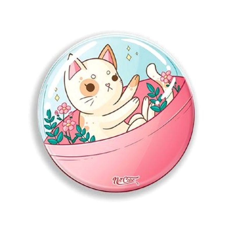 Suporte Pop Socket Netcase - Cat in the Glass