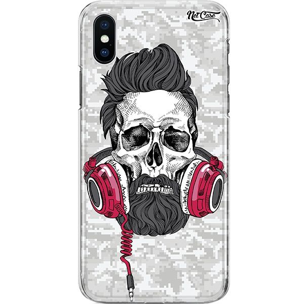 Capa Silicone NetCase Chapada Headphone Skull