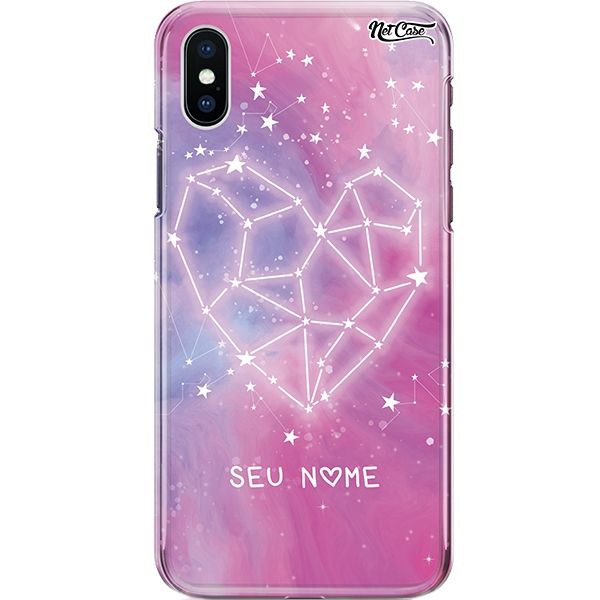 Capa Silicone NetCase Chapada Nome Heart Stars