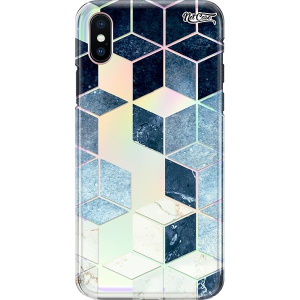 Capa Silicone NetCase Holográfica Blue Tetris Tones