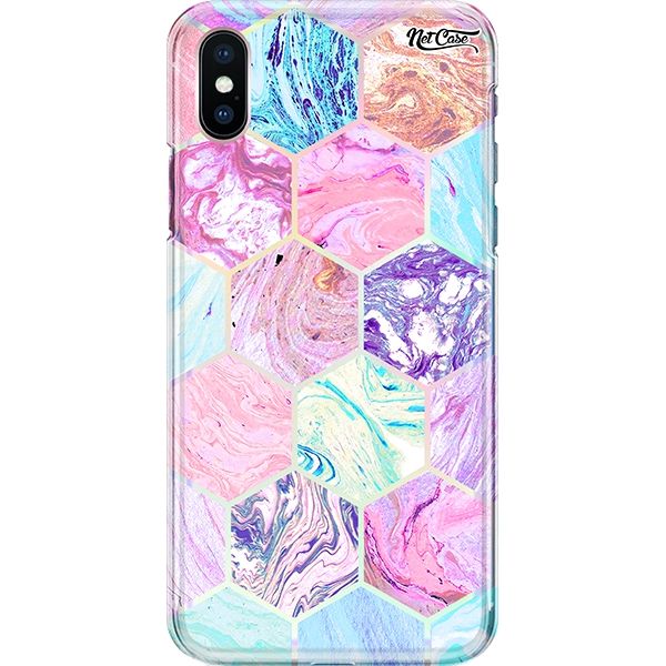 Capa Silicone NetCase Holográfica Watercolor Hive