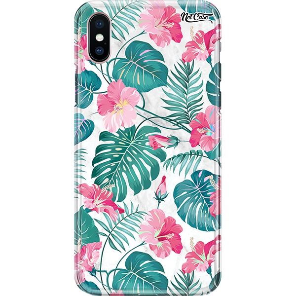 Capa Silicone NetCase Holográfica Summer Leaves and Flowers