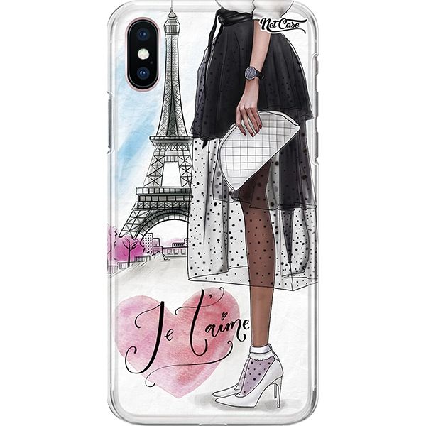 Capa Silicone NetCase Chapada Luxurious Girl: Je T'Aime