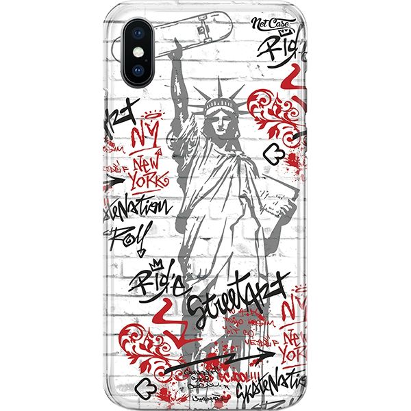 Capa Silicone NetCase Chapada Estátua da Liberdade Street N.Y