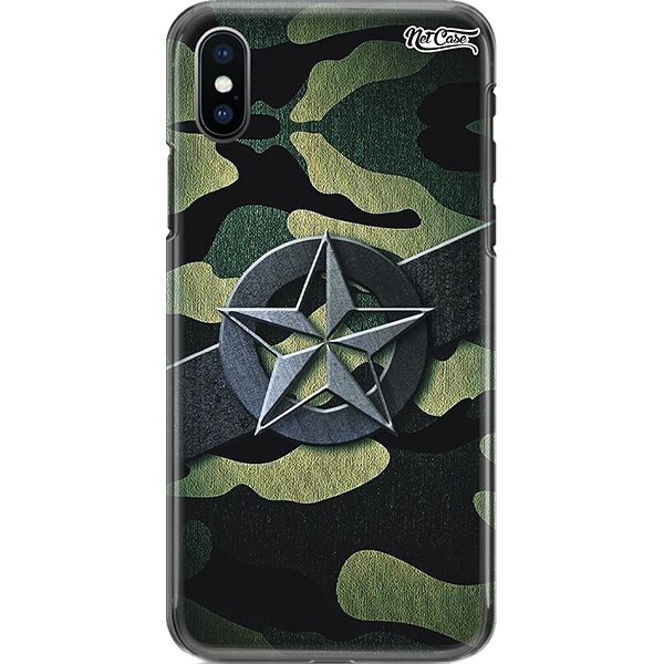 Capa Silicone NetCase Chapada Camuflada Estrela