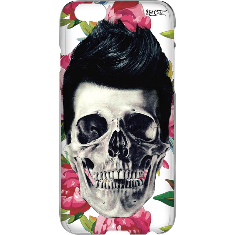 Capa Silicone NetCase Vazada Skull Black Hair