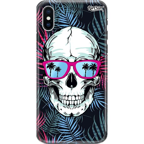 Capa Silicone NetCase Chapada Skull with Bicolor Leaves