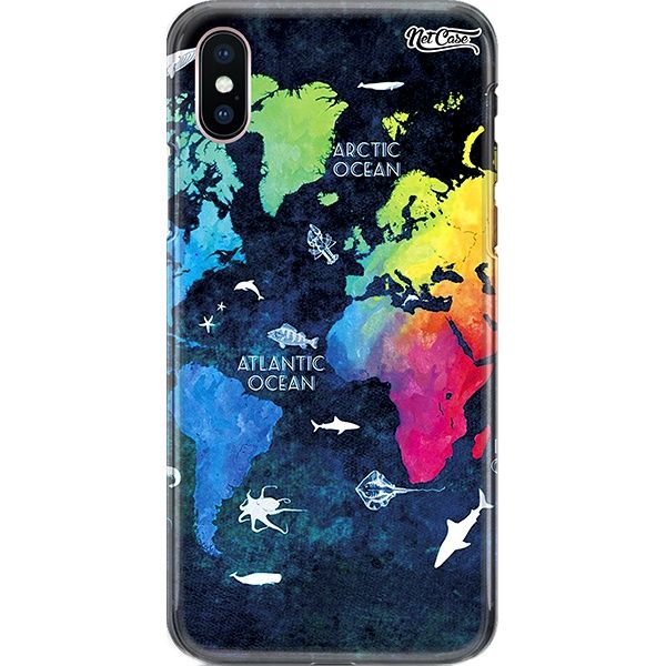 Capa Silicone NetCase Chapada World Map Painting