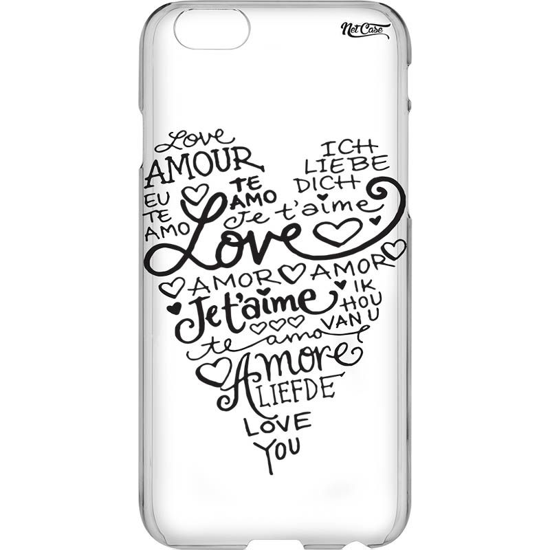 Capa Silicone NetCase Vazada Love Forms