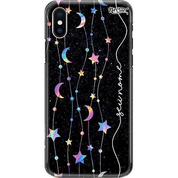 Capa Silicone NetCase Chapada Nome Pendants Stars and Moons