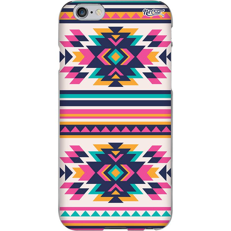 Capa Silicone NetCase Chapada Mandala Dupla Amarelo, Pink, Azul