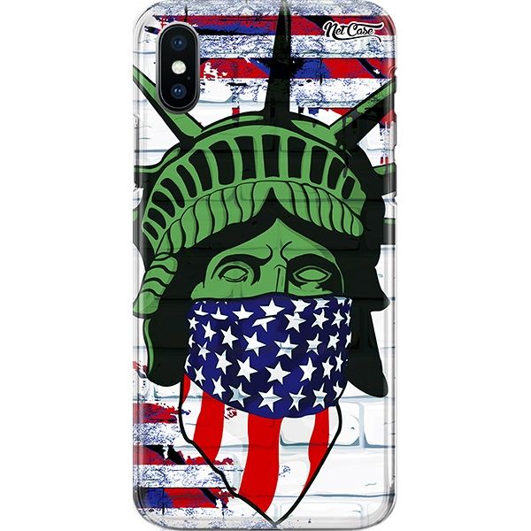 Capa Silicone NetCase Chapada Estátua da Liberdade de Máscara