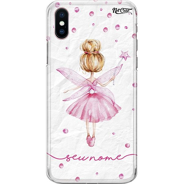 Capa Silicone NetCase Chapada Nome Ballerina with Wings