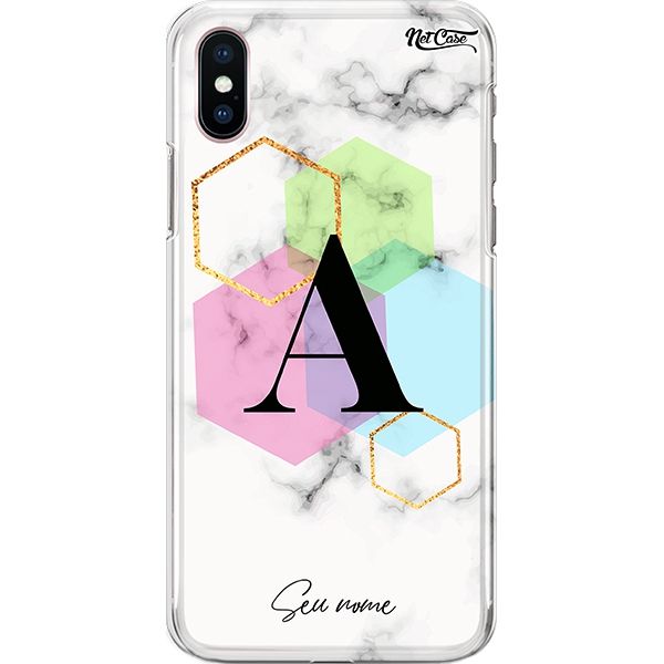 Capa Silicone NetCase Chapada Nome Polígonos