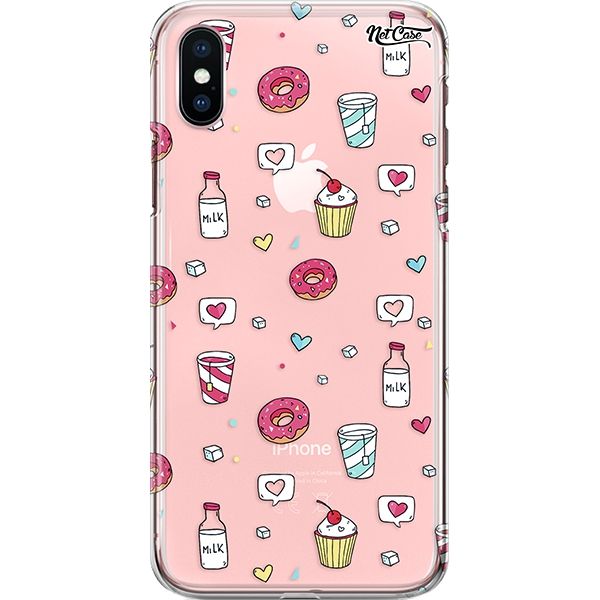 Capa Silicone NetCase Transparente Milk and Sweets
