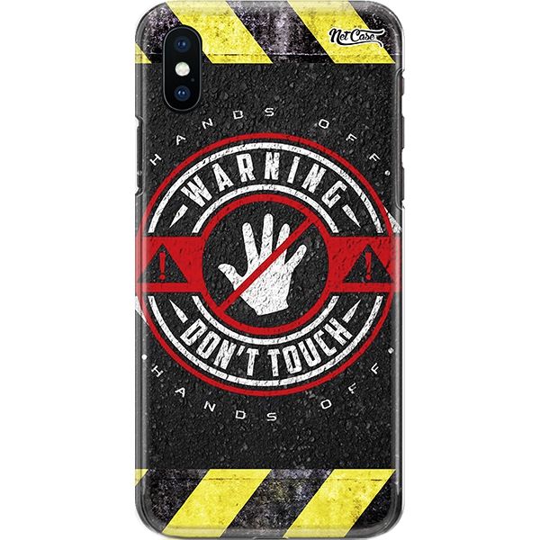 Capa Silicone NetCase Chapada Hands Off: Warning Don't Touch